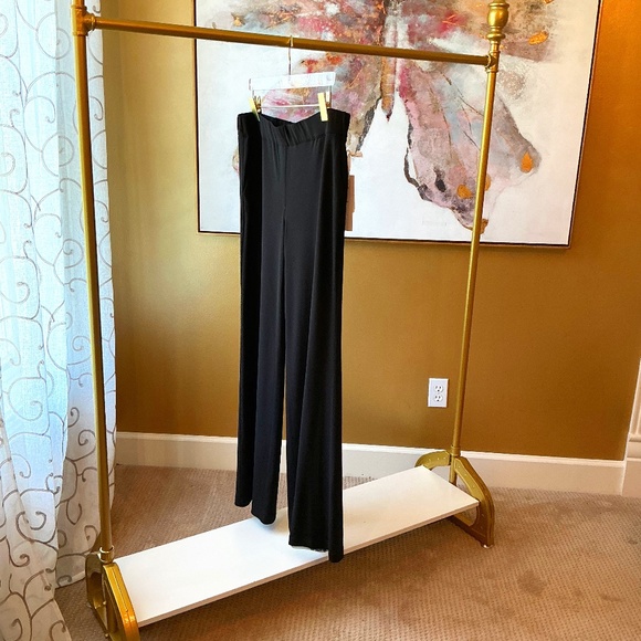 Iris Setlawke Black Matte Jersey Pant Size Large - Picture 1 of 5